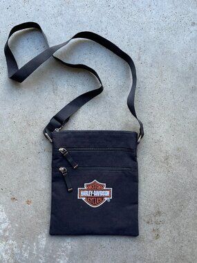 Harley Davidson Women's Crossbody Bag Summer Tote Bar Shield Black 10.5'' Tall